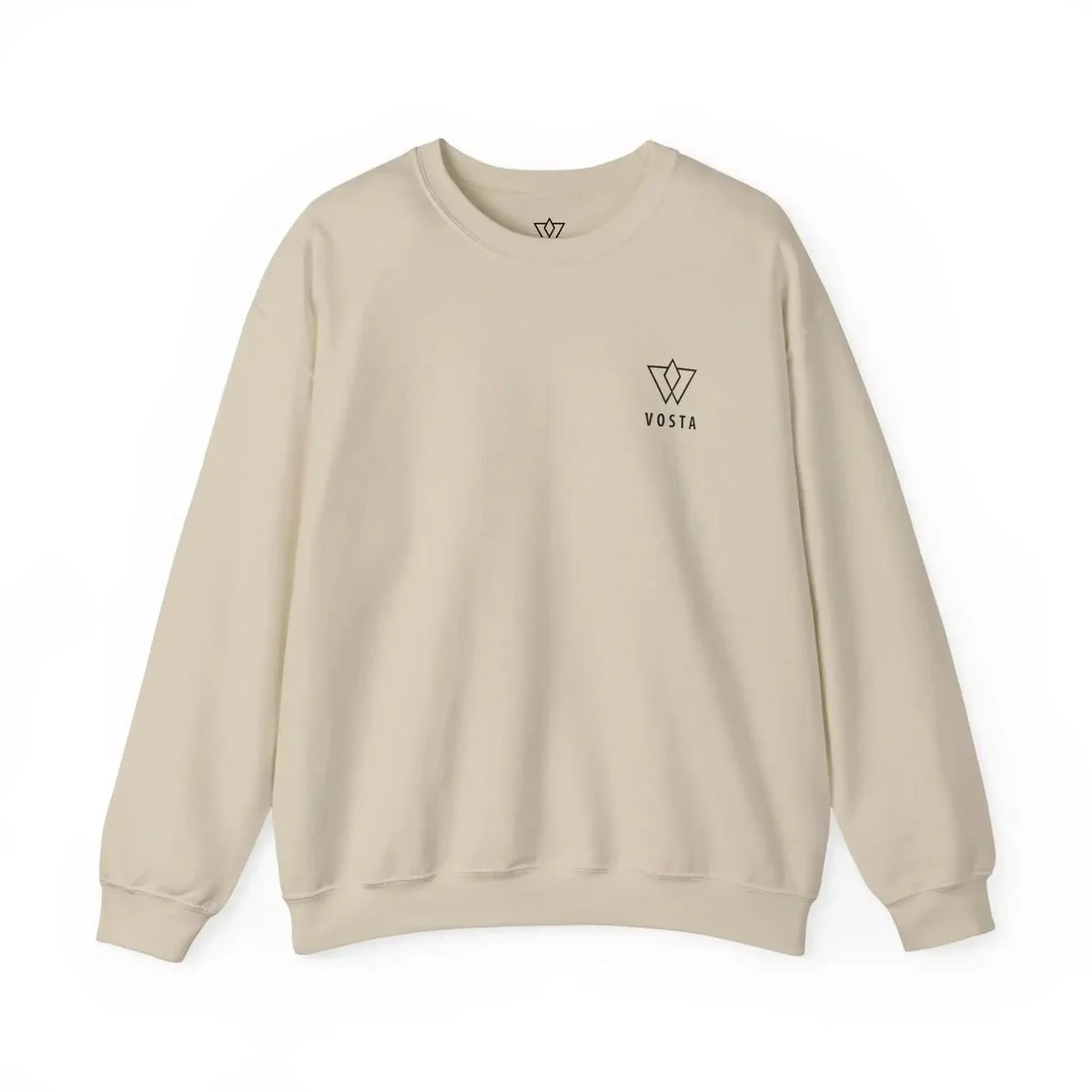 Vosta Crewneck Sweatshirt — Black Logo - Image 3