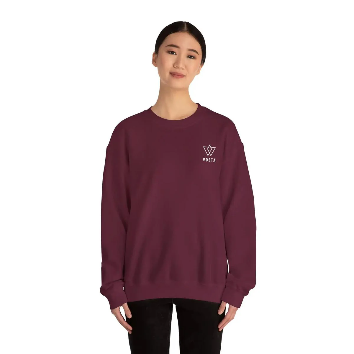 Vosta Crewneck Sweatshirt - White Logo - Image 20