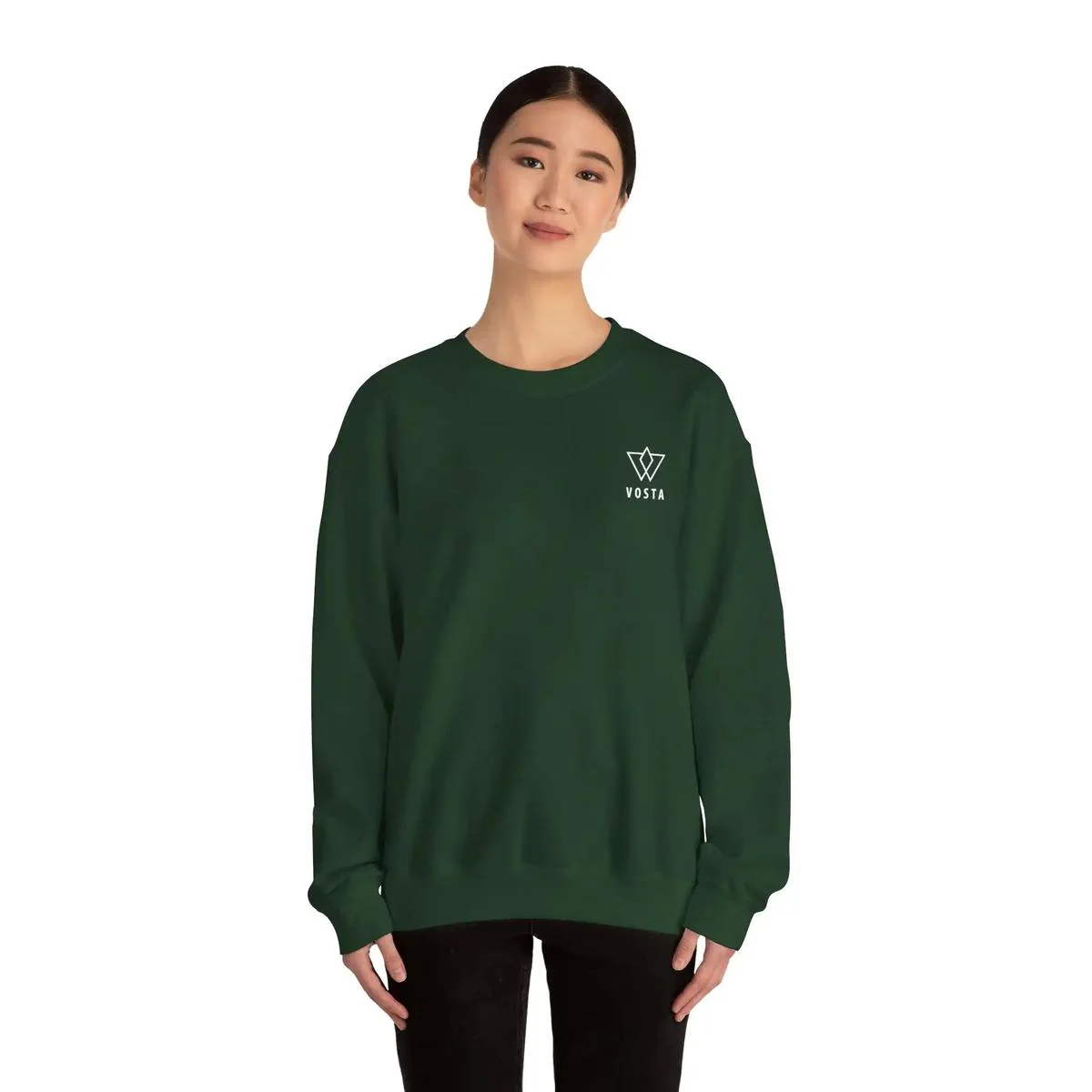 Vosta Crewneck Sweatshirt - White Logo - Image 21