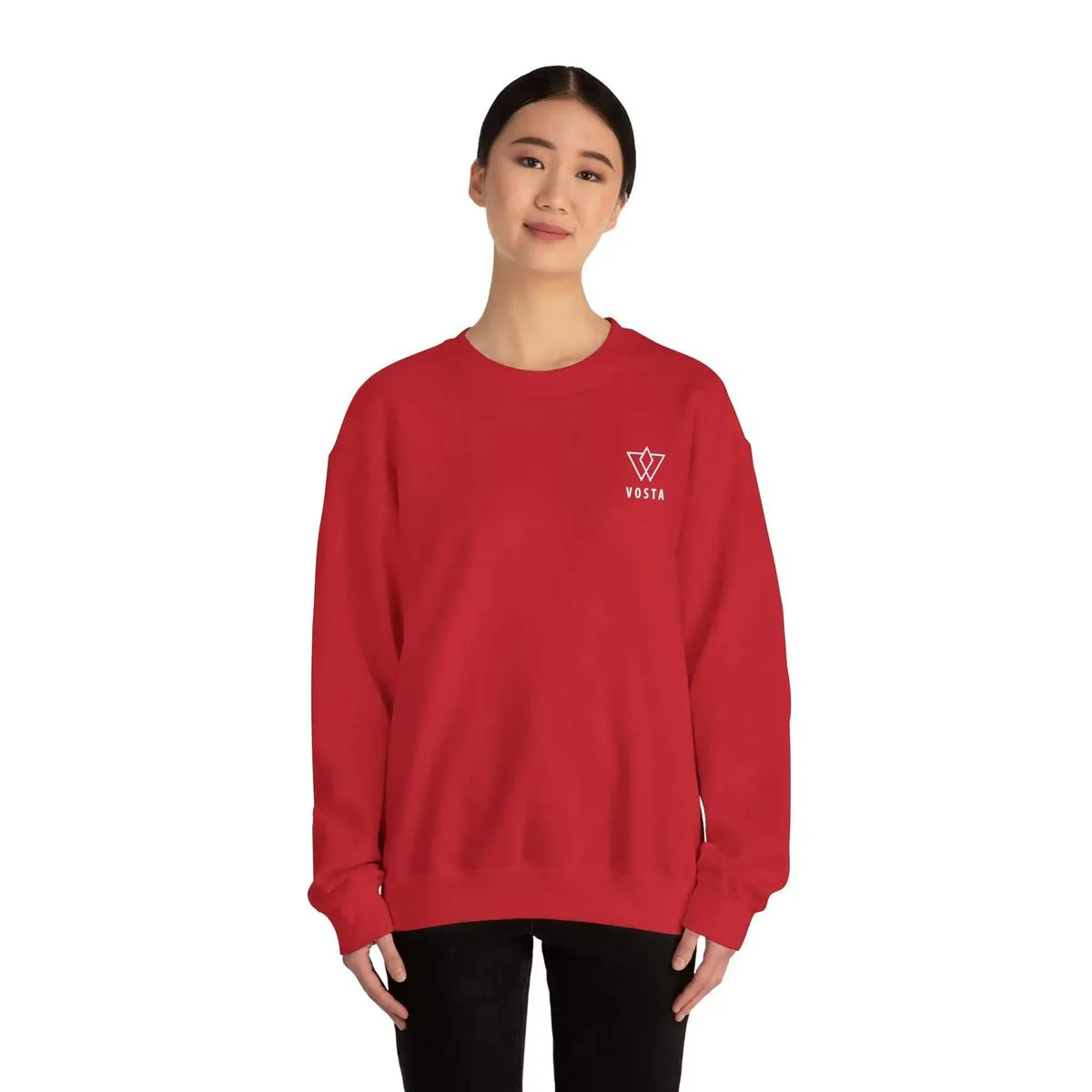 Vosta Crewneck Sweatshirt - White Logo - Image 24