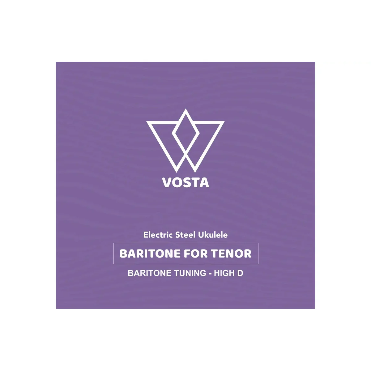 Vosta Electric Tenor Ukulele Steel Strings Baritone Tuning - D-G-B-E - HIGH D