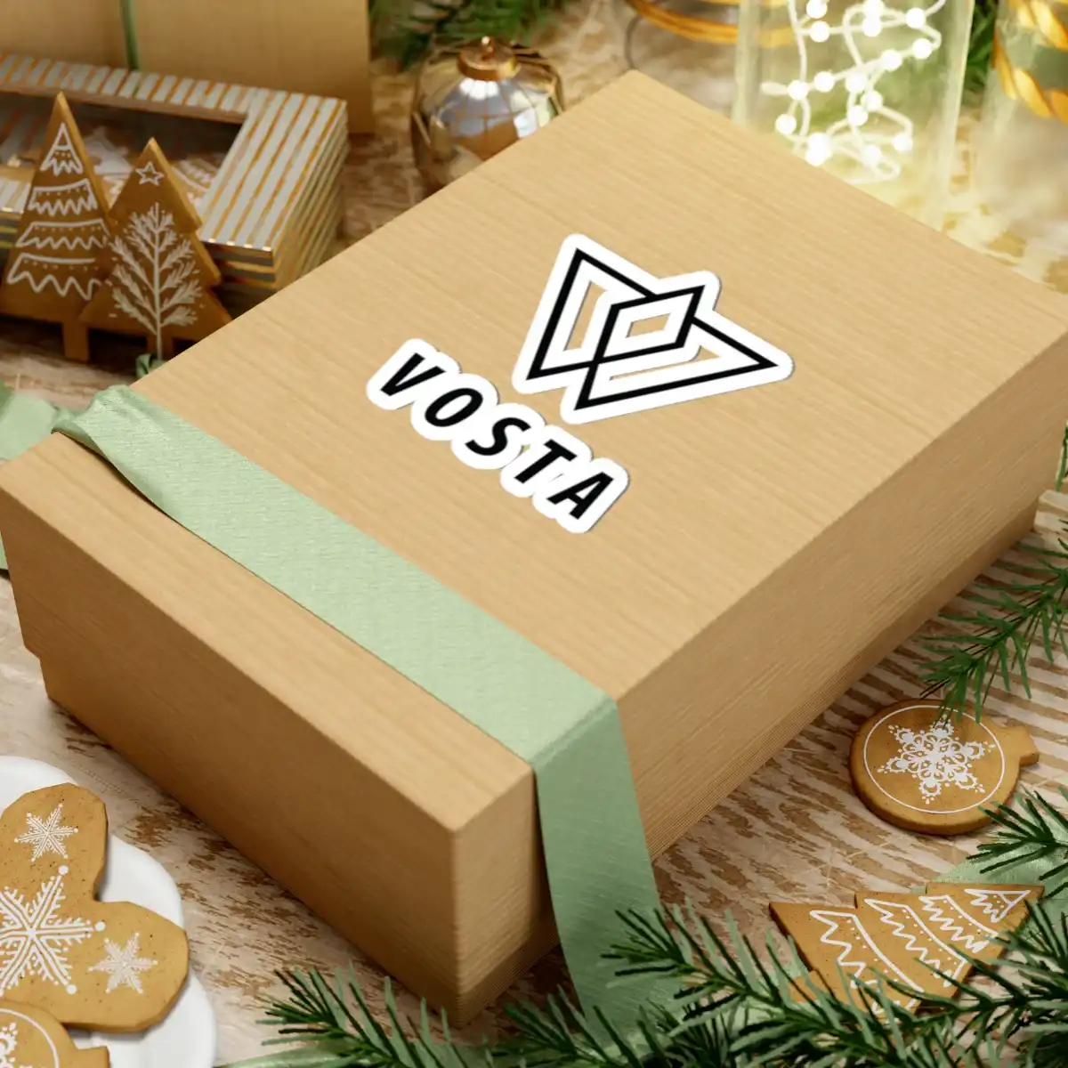 Vosta Logo Sticker - Black Logo - Image 7