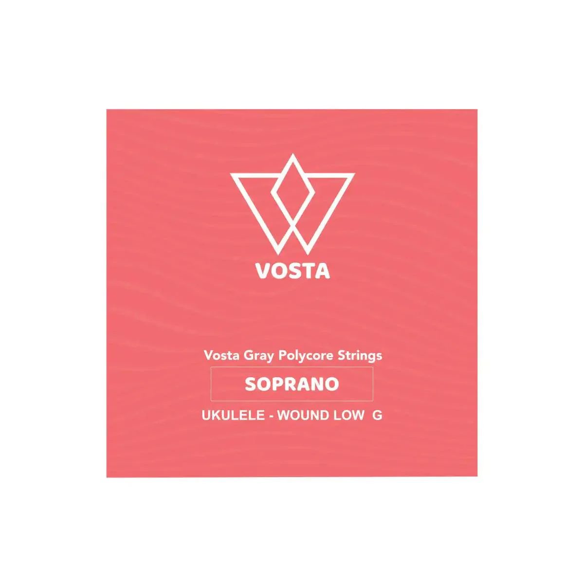 Vosta Grey Polycore Soprano Ukulele Strings (G-C-E-A Tuning) - Wound Low G
