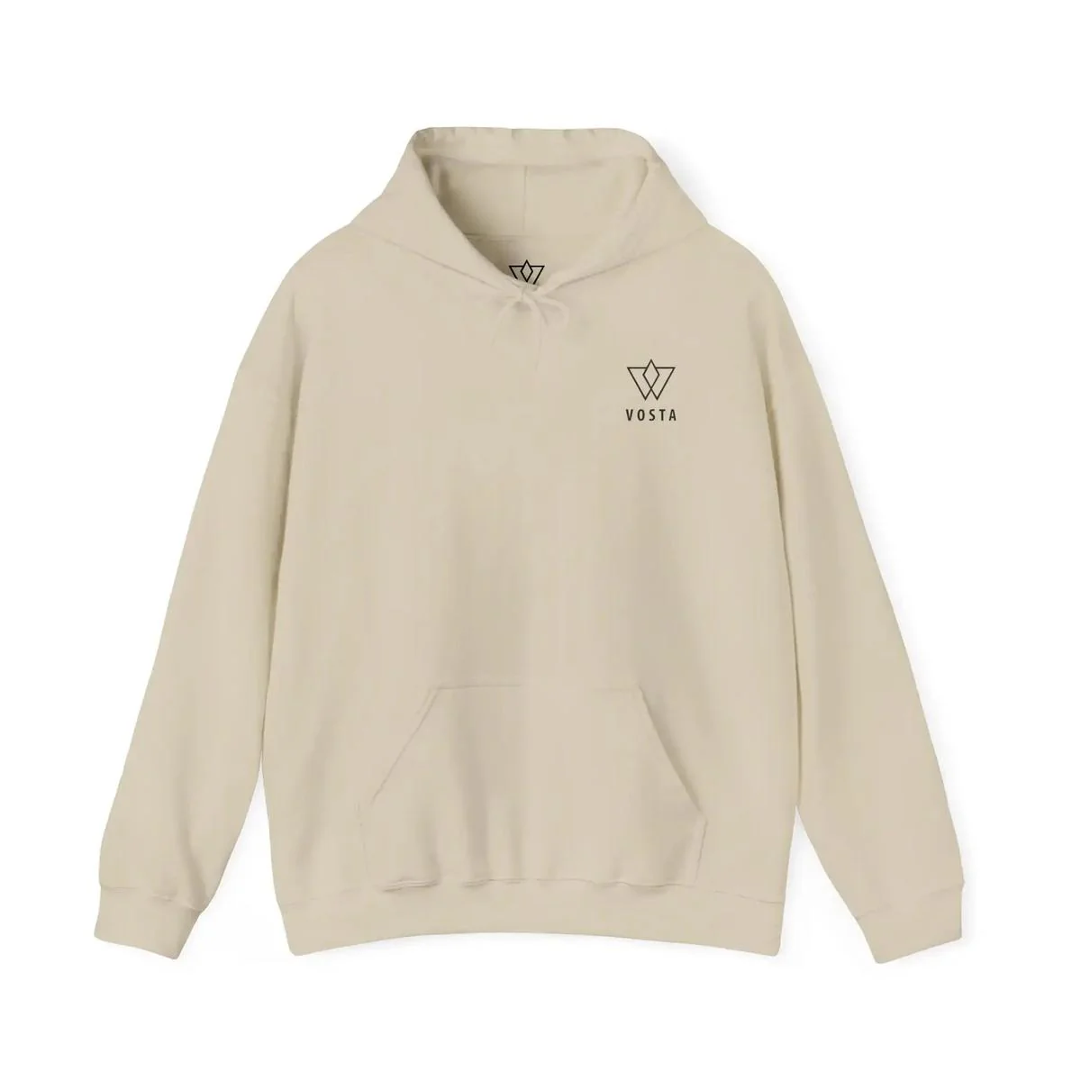 Vosta Hoodie - Black Logo Pullover - Image 2