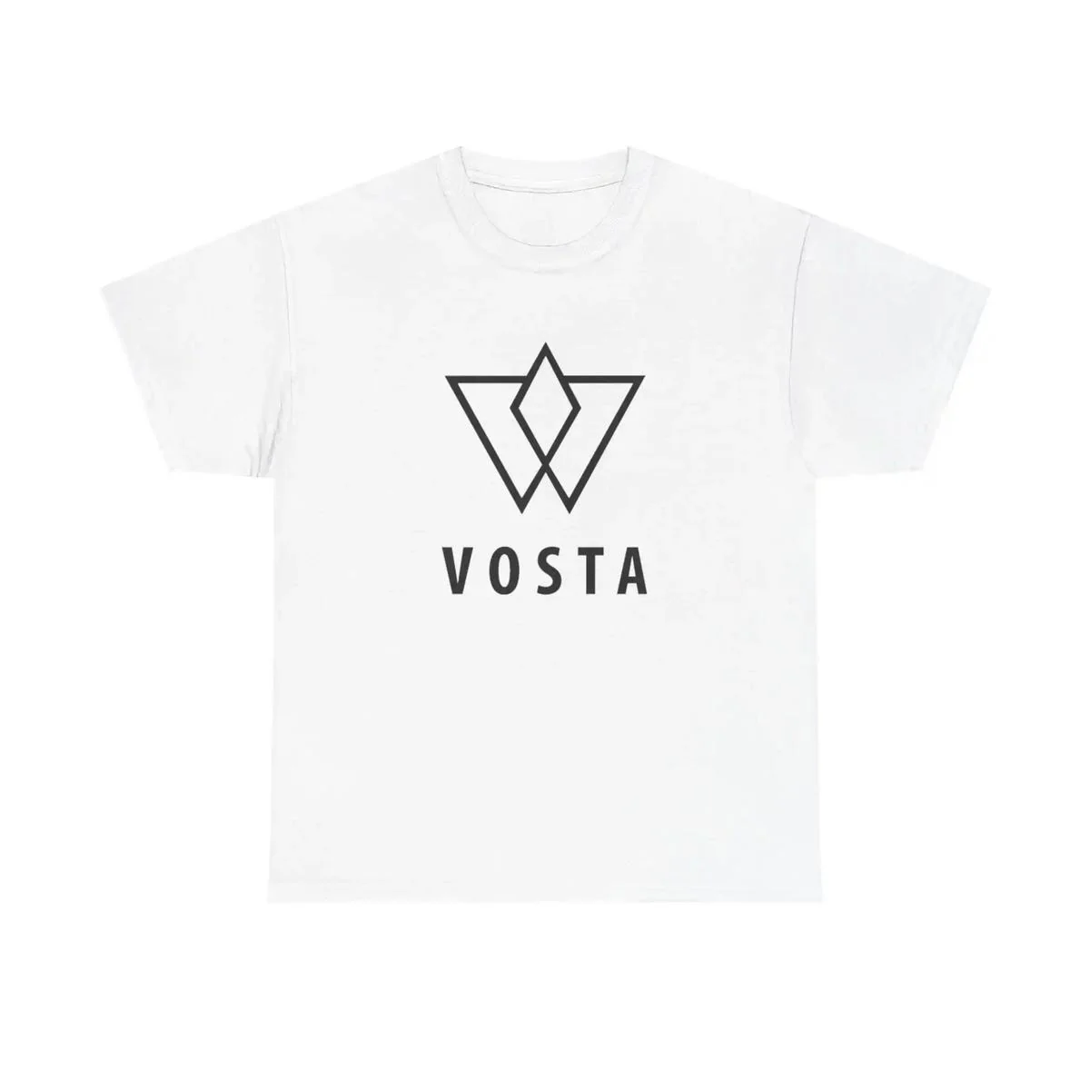 Vosta Minimal Logo T-Shirt - Black Logo - Image 2
