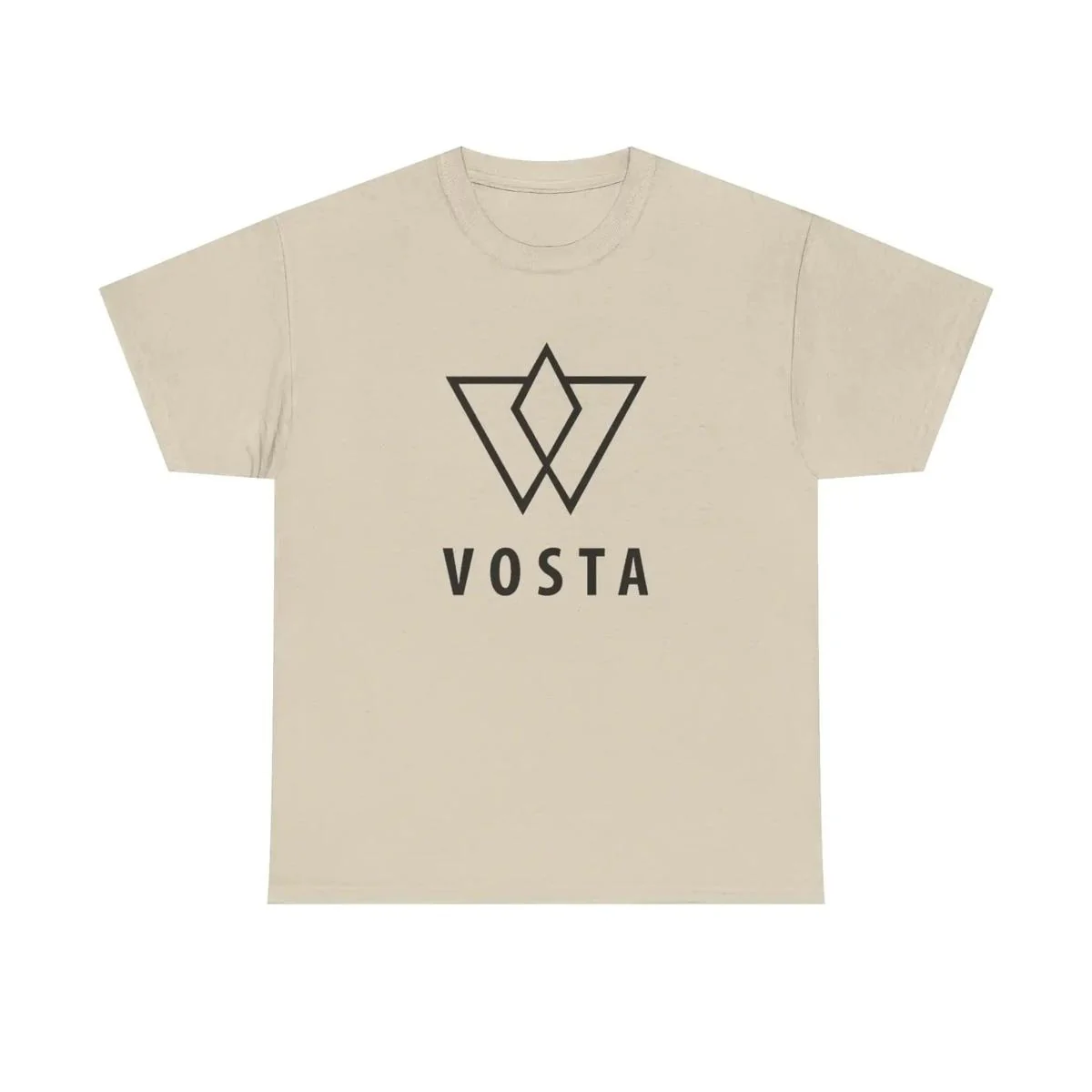 Vosta Minimal Logo T-Shirt - Black Logo - Image 3