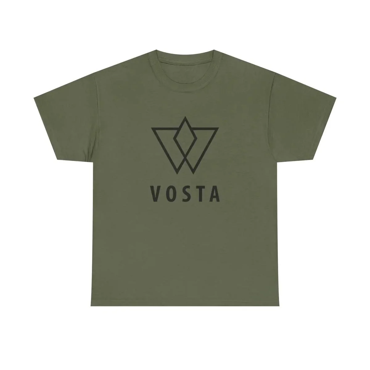 Vosta Minimal Logo T-Shirt - Black Logo - Image 9
