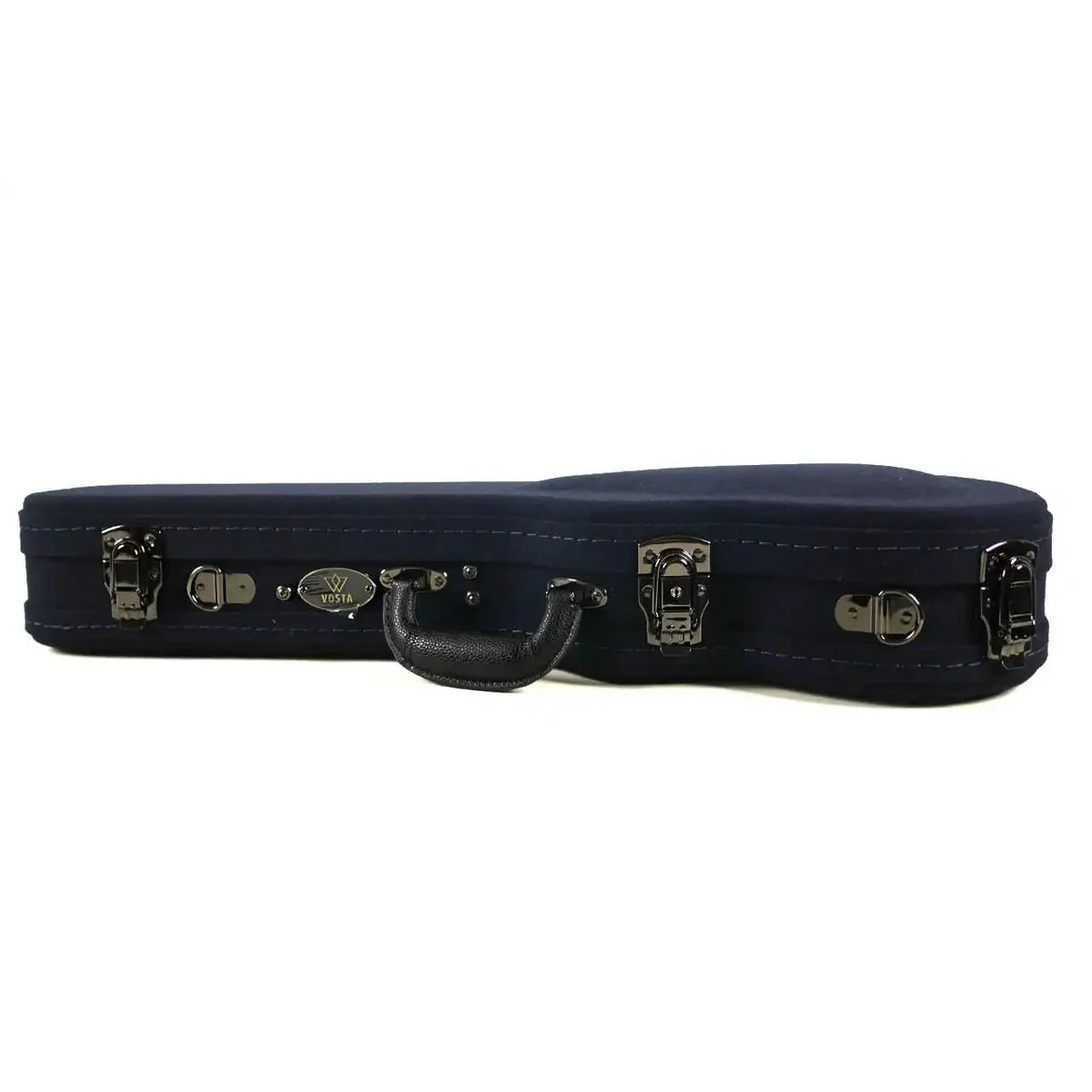 Vosta Navy Blue Archtop Wood Tenor Ukulele Hardshell Case - Image 3