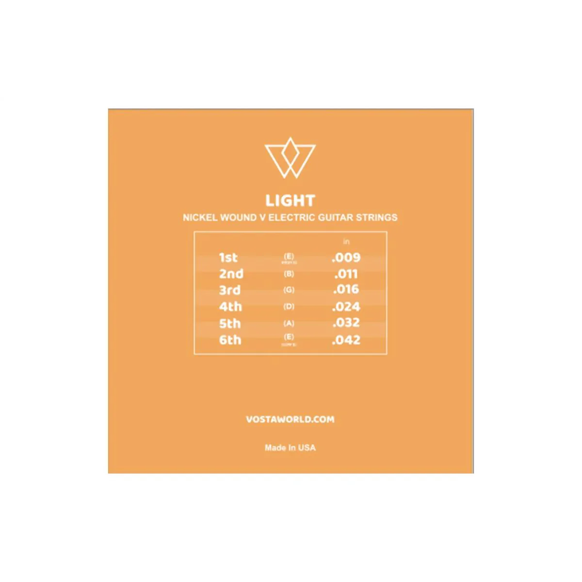 Vosta Nickel Wound Electric Guitar Strings - Light - Image 2