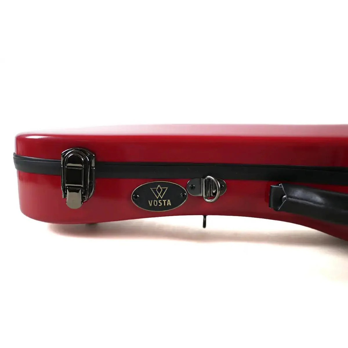 Vosta Red Archtop Fiberglass Tenor Ukulele Hardshell Case - Image 5