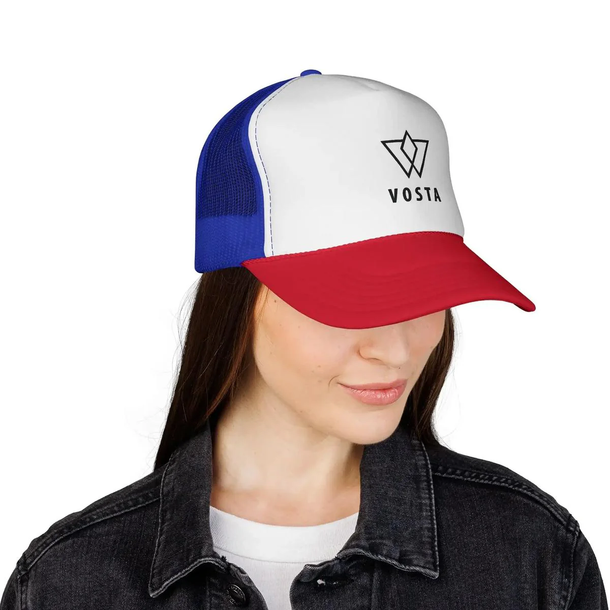 Vosta Trucker Cap — Black Logo - Image 10