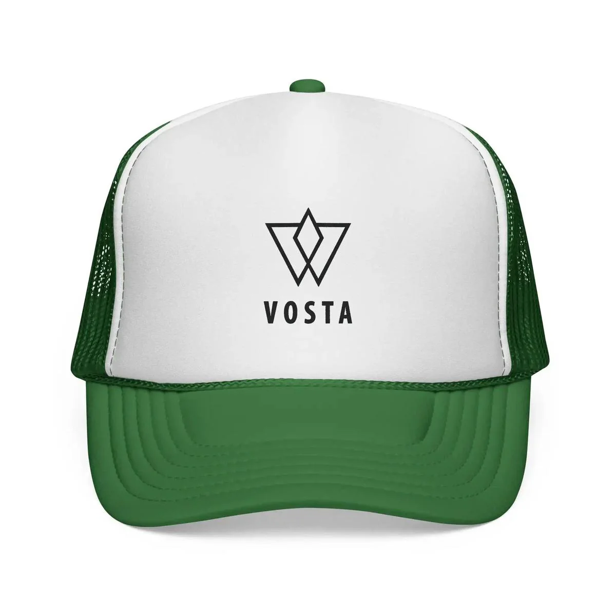 Vosta Trucker Cap — Black Logo - Image 3