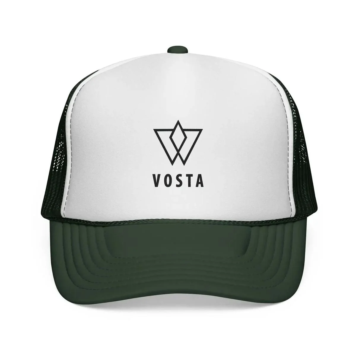 Vosta Trucker Cap — Black Logo - Image 4