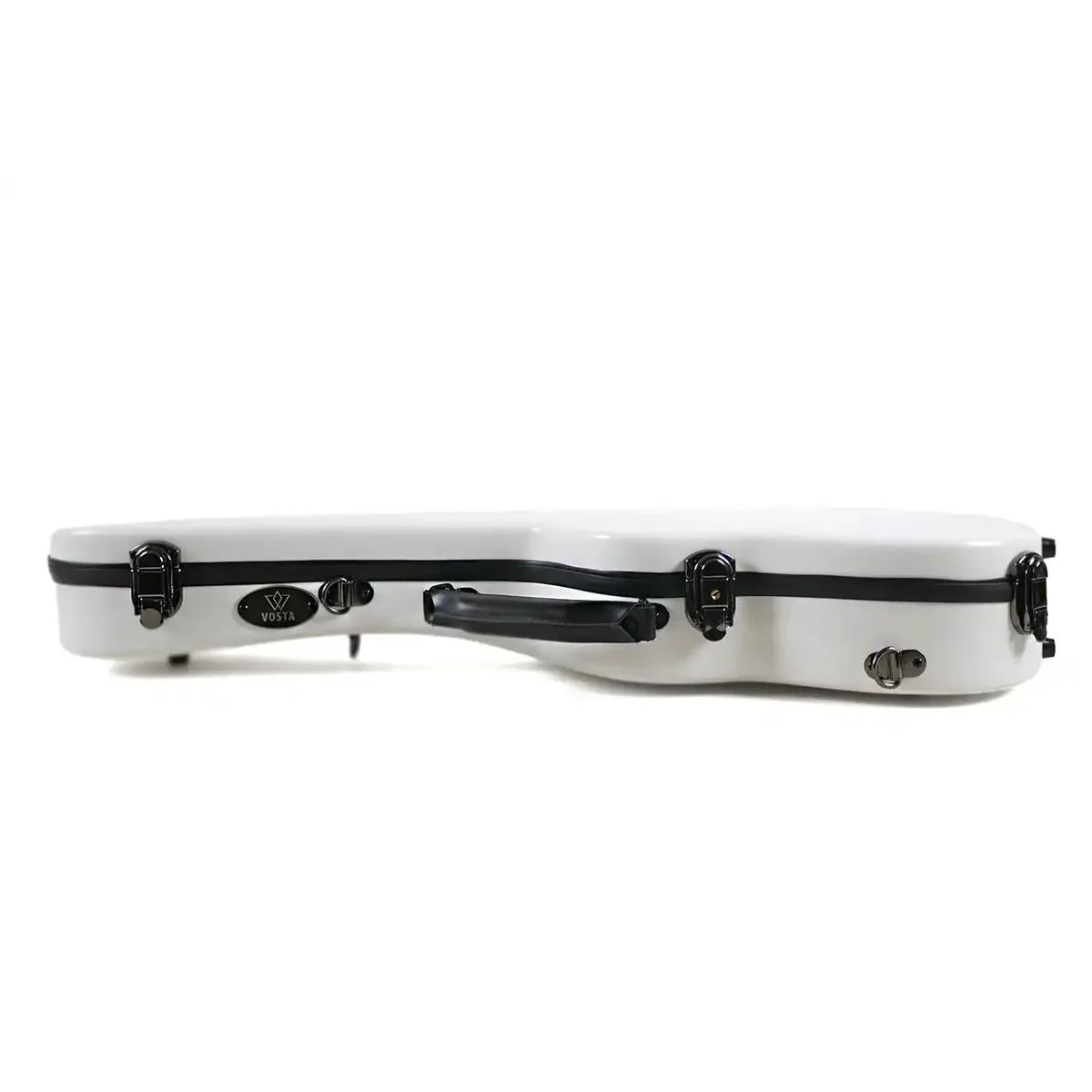 Vosta White Archtop Fiberglass Tenor Ukulele Hardshell Case - Image 3