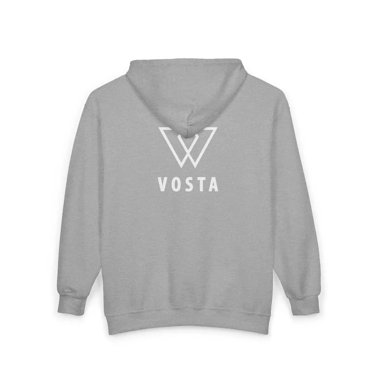 Vosta Zip Up Hoodie - White Logo - Image 10