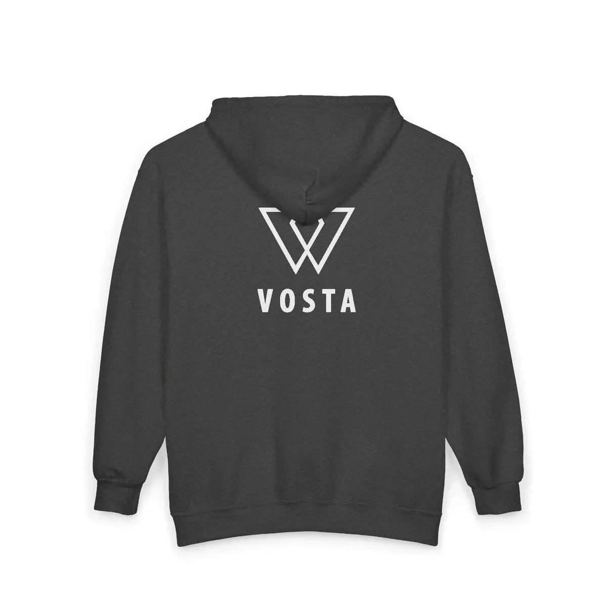 Vosta Zip Up Hoodie - White Logo - Image 13