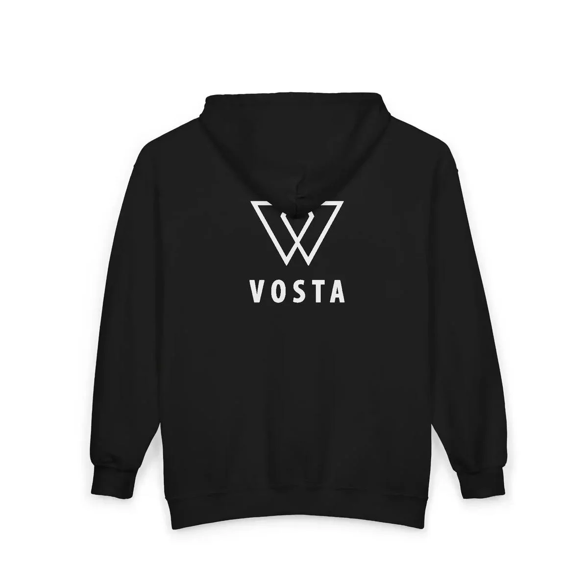 Vosta Zip Up Hoodie - White Logo - Image 7