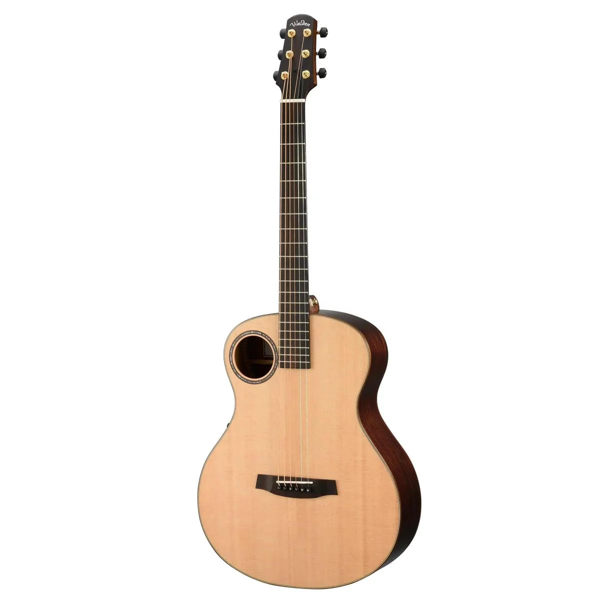 Walden Guitars B1E Grand Auditorium Baritone Electric-Guitar - Satin Natural - Image 3