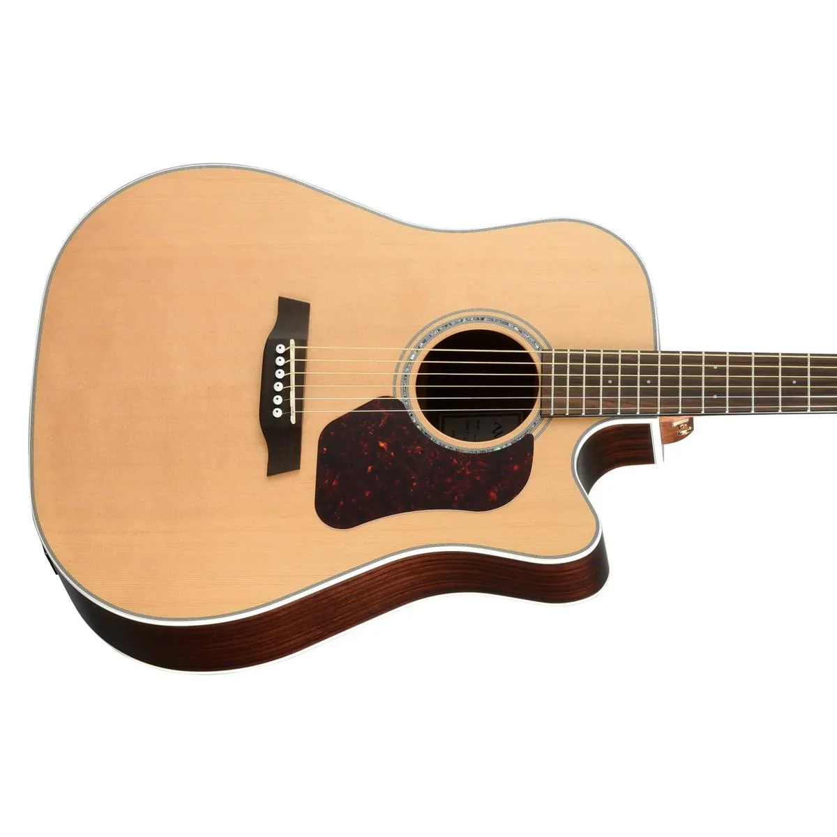 Walden Guitars D600CE The Natura Dreadnought Acoustic Cutaway-Electric Guitar - Satin Natural