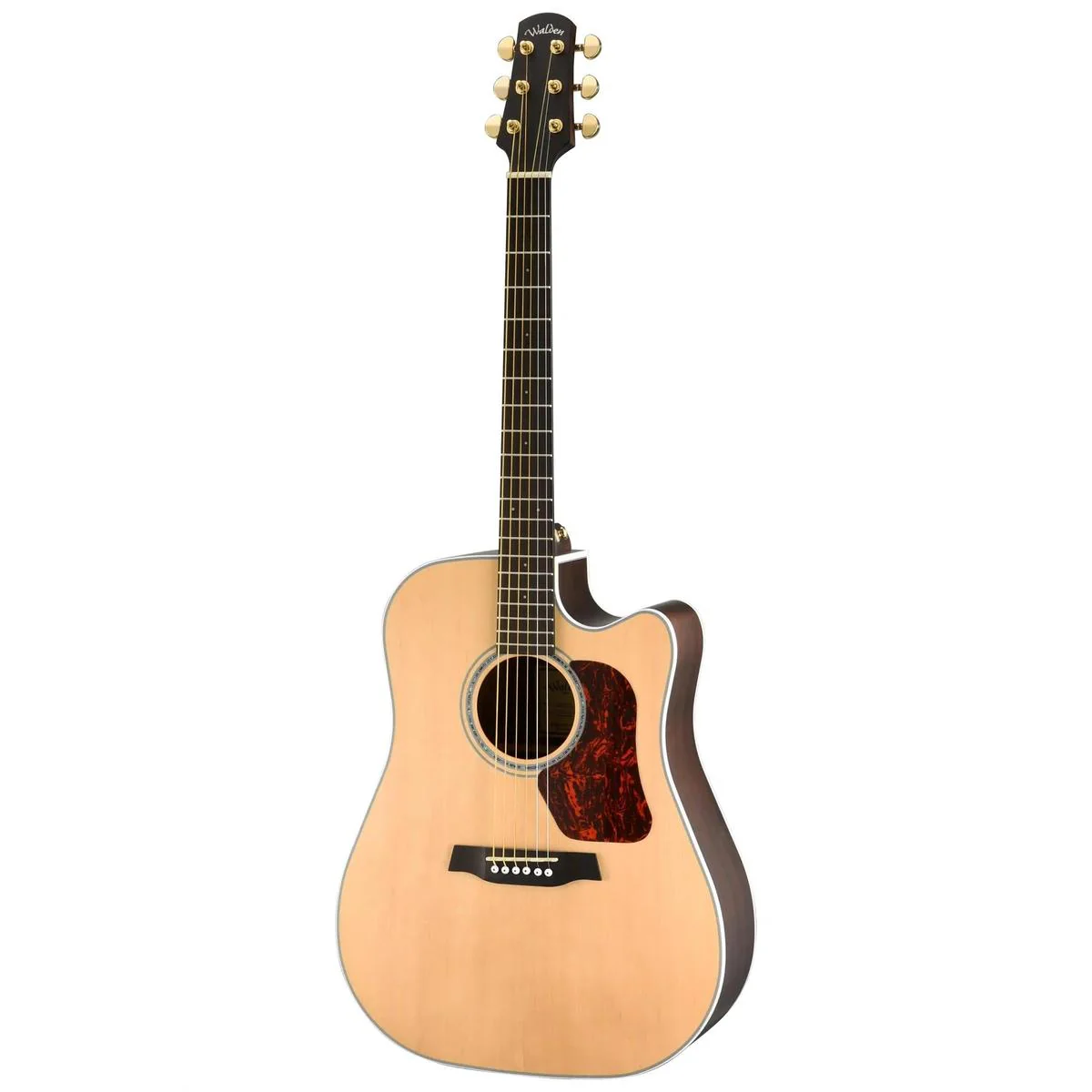 Walden Guitars D603CE The Natura Dreadought Acoustic Cutaway-Electric Guitar - Satin Natural - Image 3