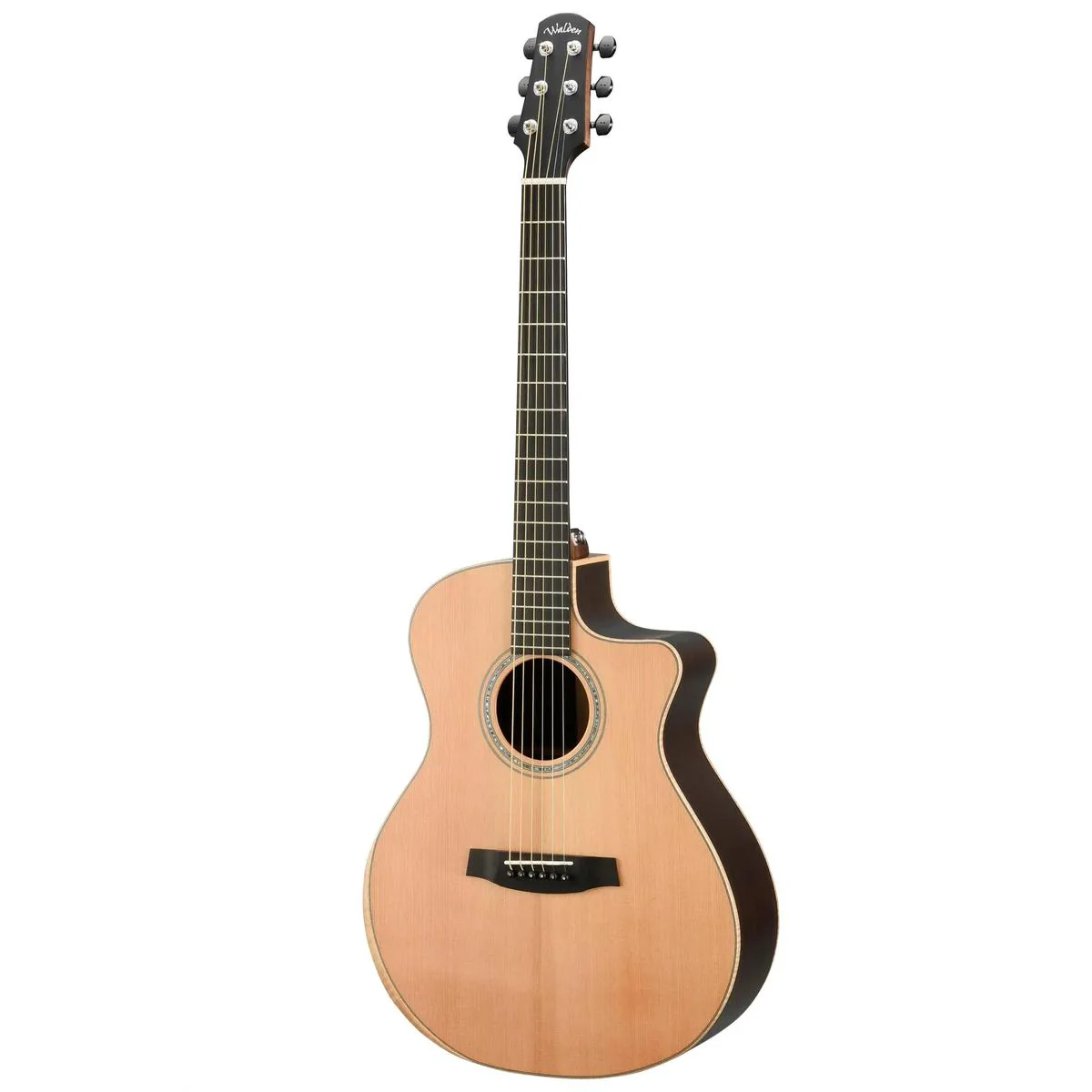 Walden Guitars Supranatura 3000 Series G3030RCE Grand Auditorium Acoustic Cutaway-Electric - Natural - Image 3