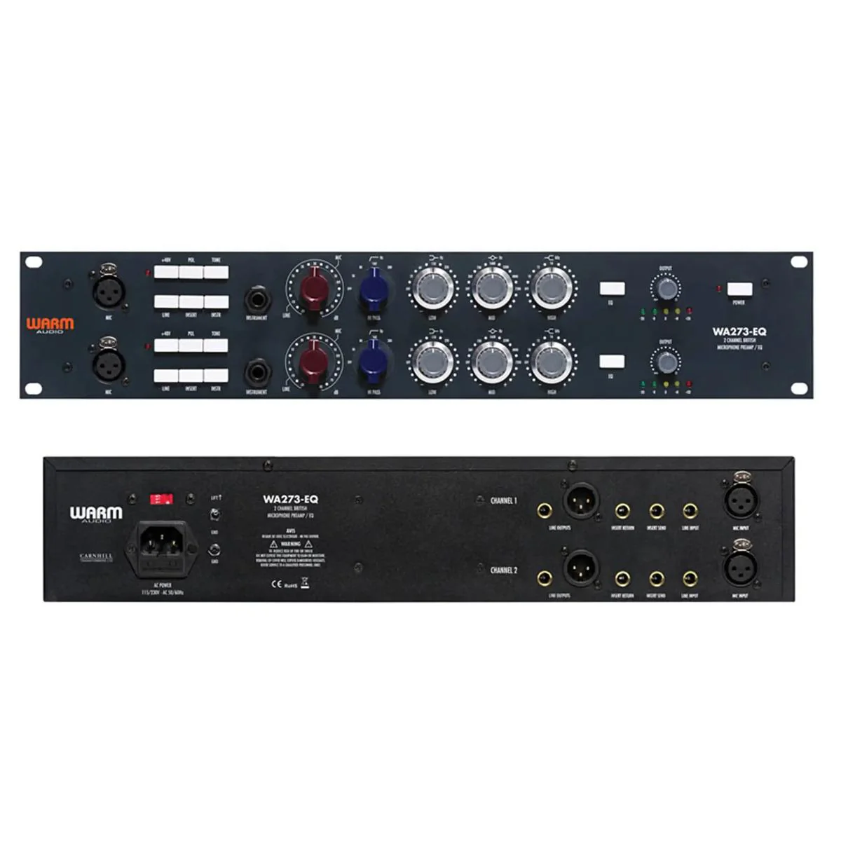 Warm Audio WA273-EQ Dual Channel British Mic Preamp + EQ - Image 2
