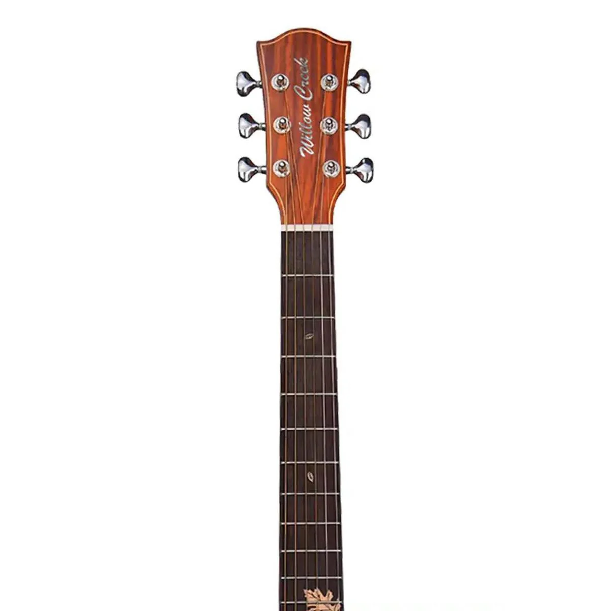 Willow Creek FX-PD90Y Bolivian Deluxe Acoustic Dreadnought Guitar w/ Effects & Bluetooth - Image 4