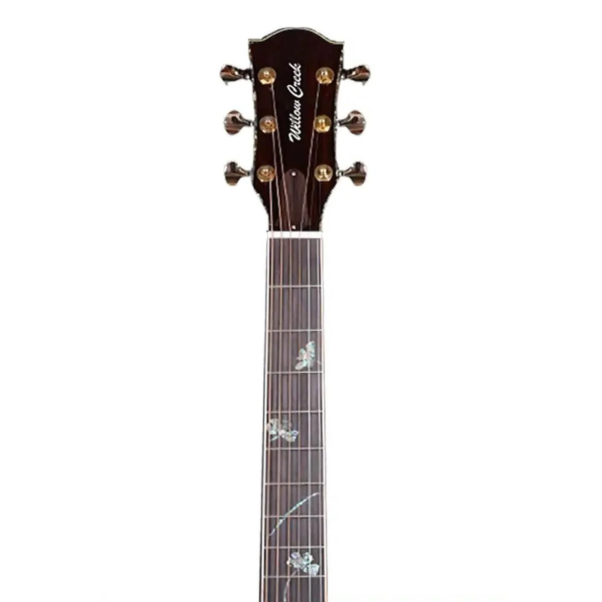 Willow Creek FX-PD9AY Black Ash Pro Acoustic Dreadnought Guitar w/ Effects & Bluetooth - Image 4