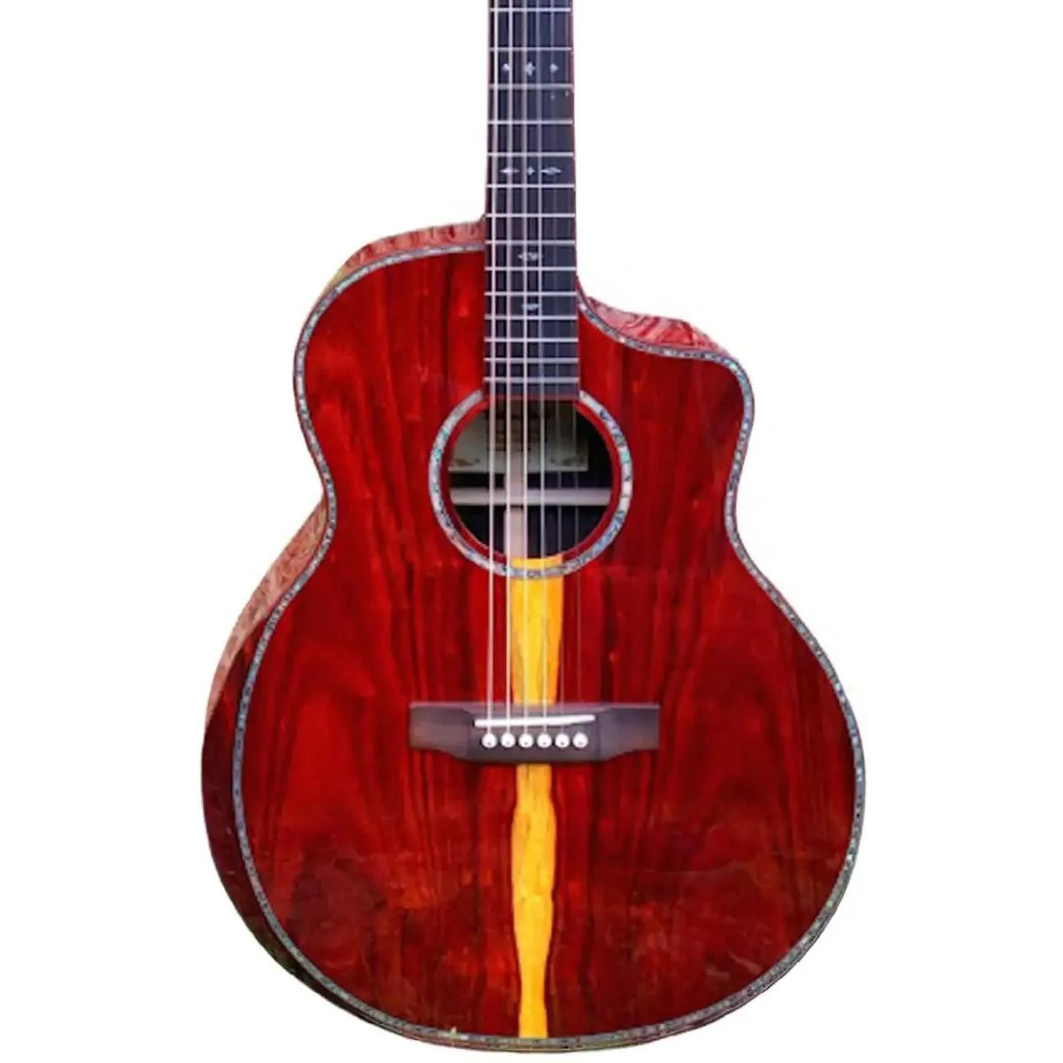 Willow Creek FX-PG00 Bolivian Pro Acoustic Grand Auditorium Guitar w/ Effects & Bluetooth
