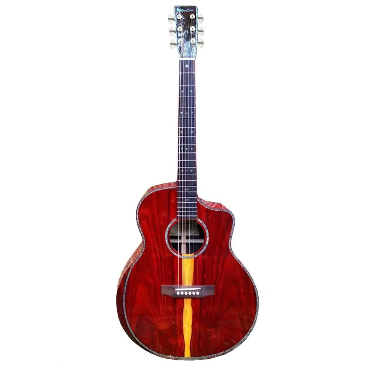 Willow Creek FX-PG00 Bolivian Pro Acoustic Grand Auditorium Guitar w/ Effects & Bluetooth - Image 3