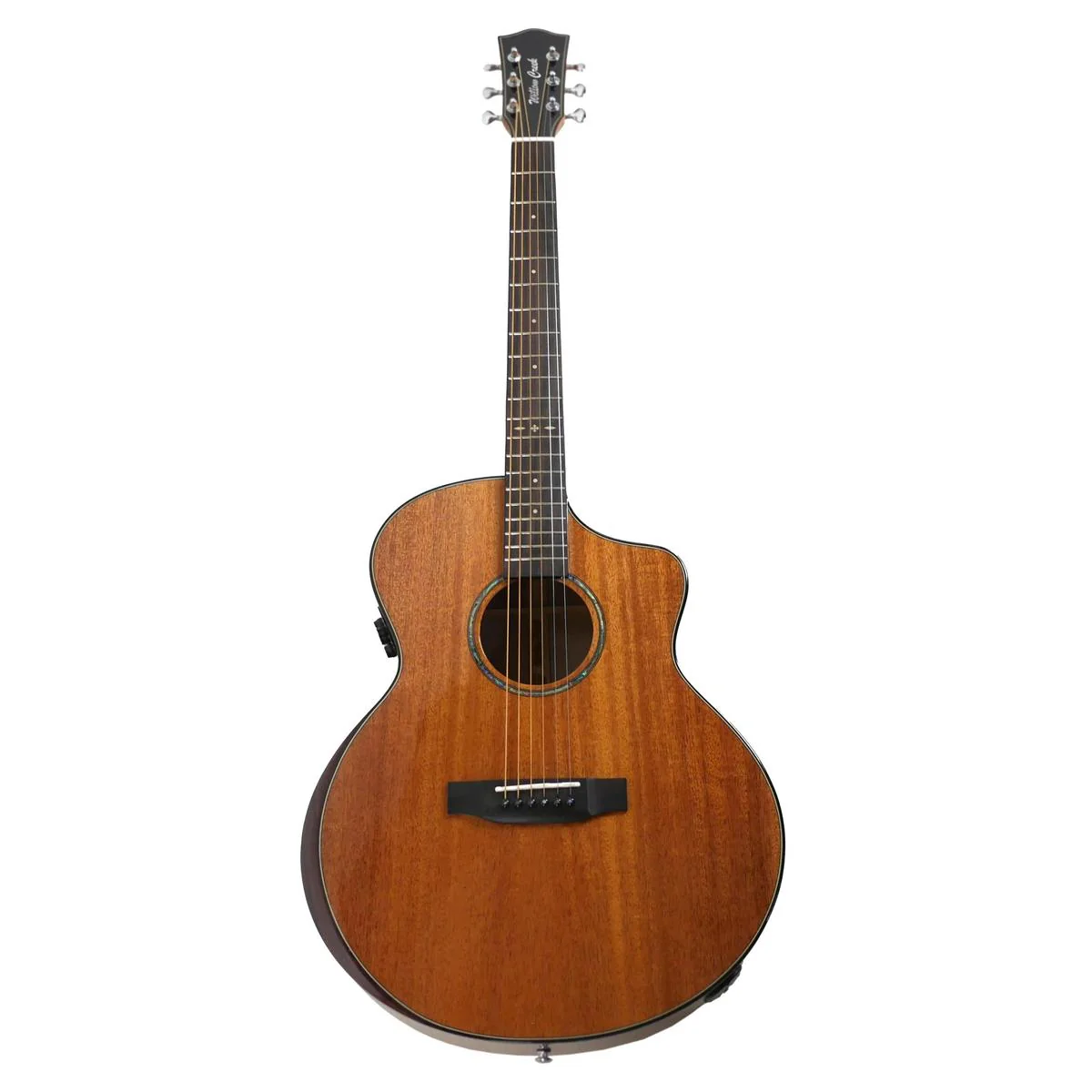 Willow Creek FX-PG44 Mahogany Deluxe Acoustic Grand Auditorium Guitar w/ Effects & Bluetooth - Image 5