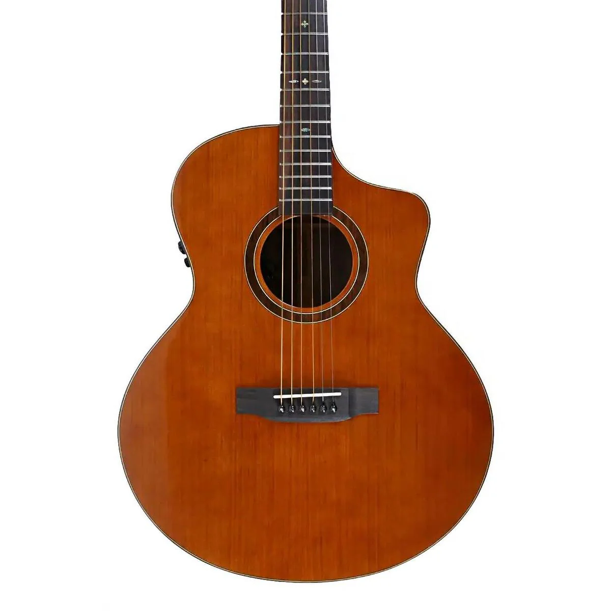 Willow Creek FX-PG73 Ebony Deluxe Acoustic Grand Auditorium Guitar w/ Effects