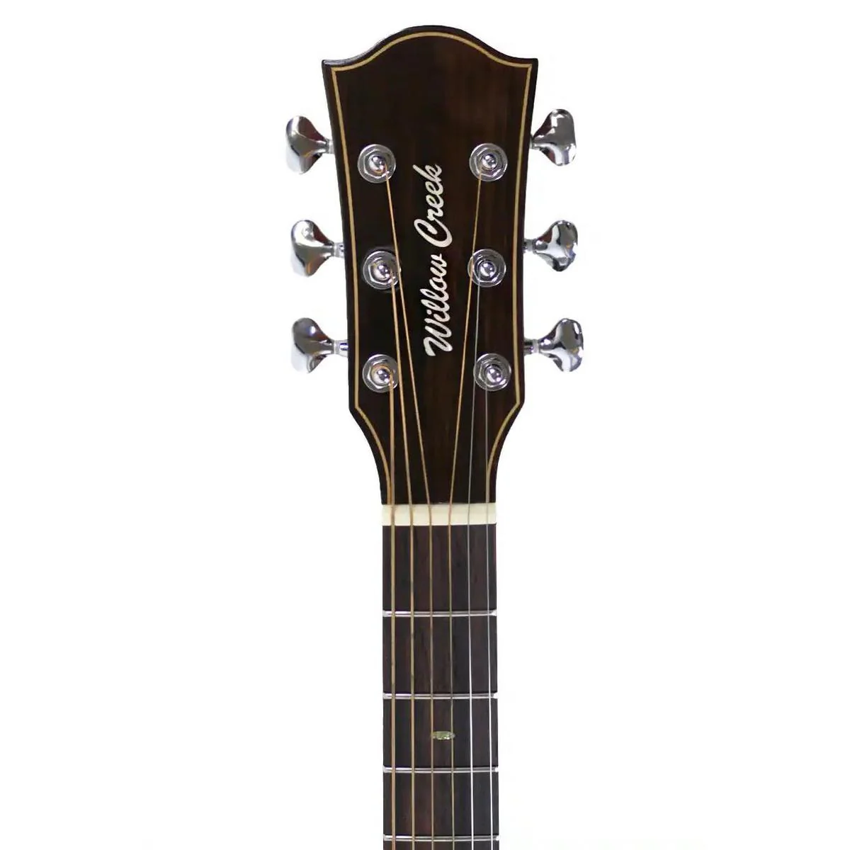 Willow Creek FX-PG73 Ebony Deluxe Acoustic Grand Auditorium Guitar w/ Effects - Image 6