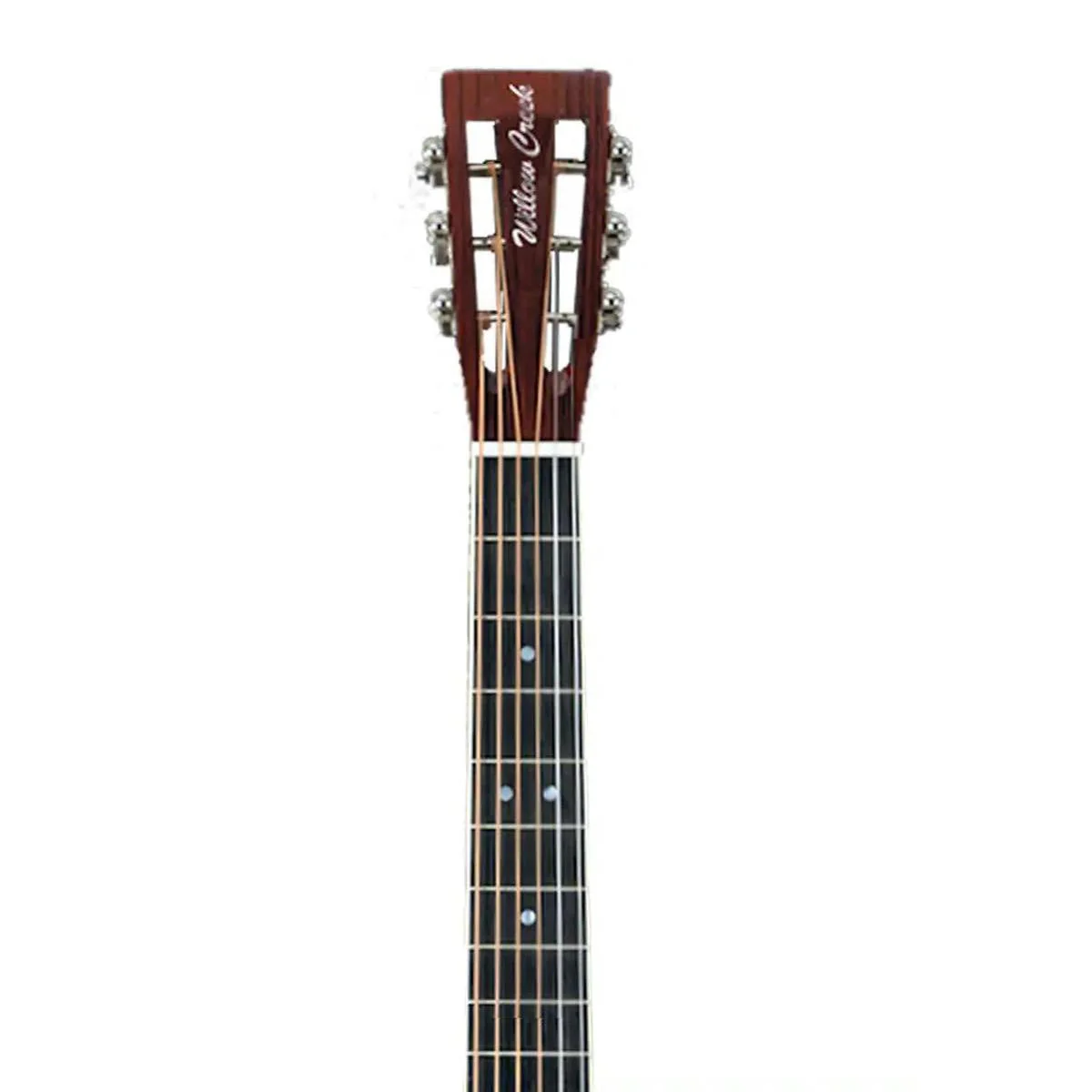 Willow Creek FX-PP71 Solid Cedar Top Acoustic Parlor Guitar w/ Effects & Bluetooth - Image 4