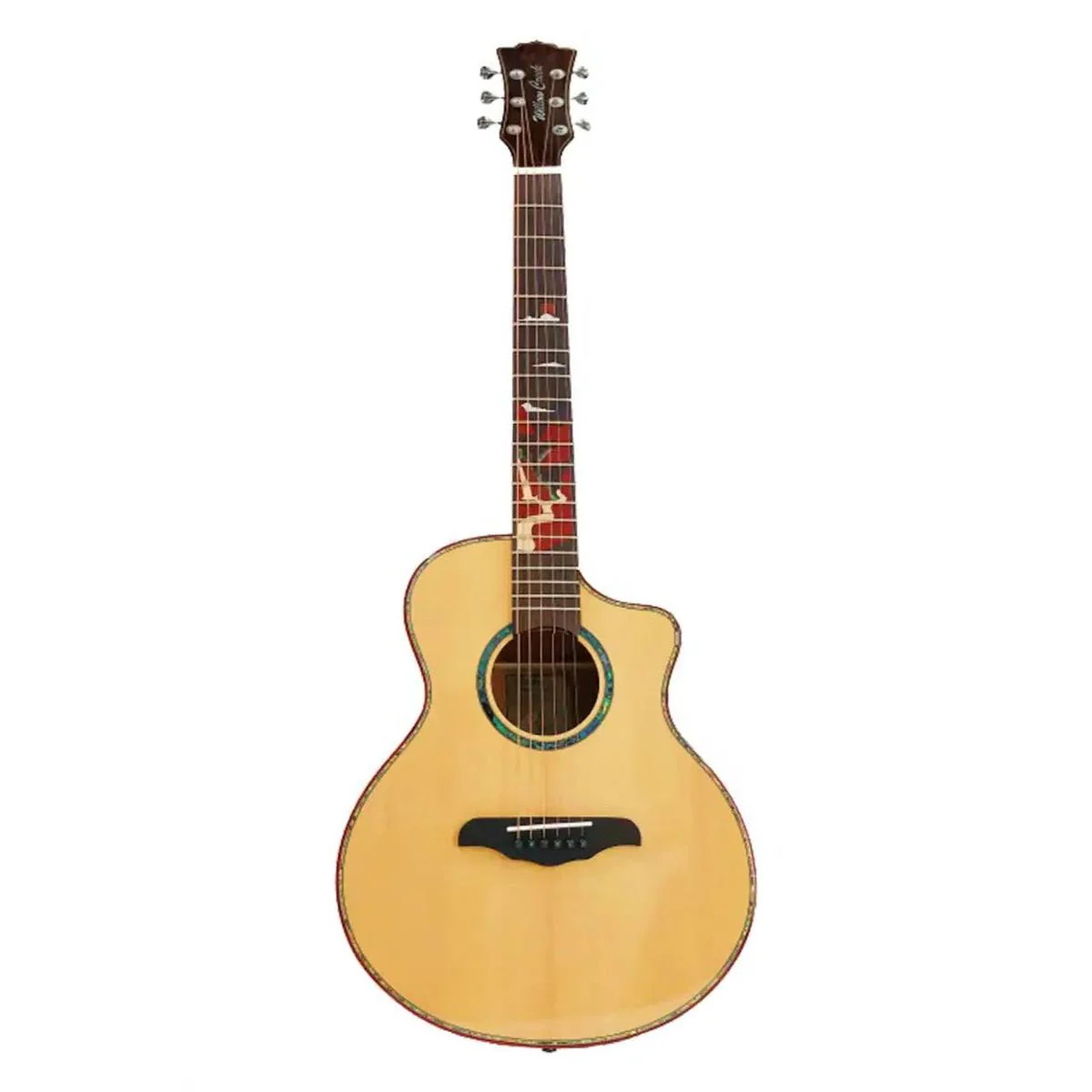 Willow Creek SUNCREEK-S Suncreek Spruce Mini Grand Auditorium Guitar w/ Effects - Image 3