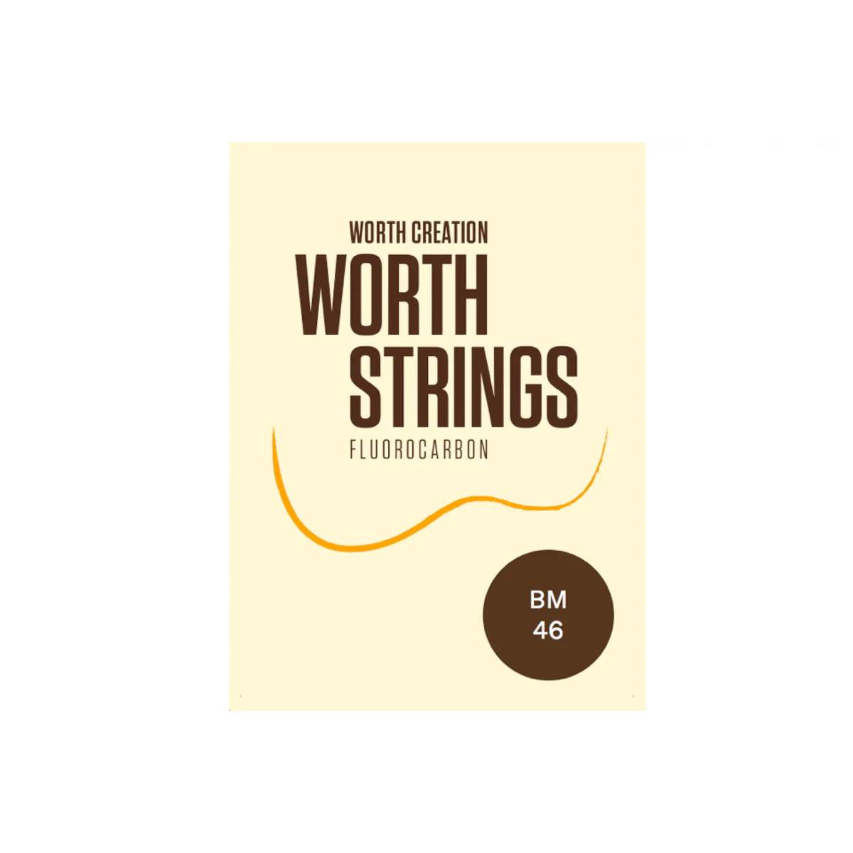 Worth BM-46 Brown Fluorocarbon Soprano & Concert Ukulele Strings (G-C-E-A Tuning) - HIGH G