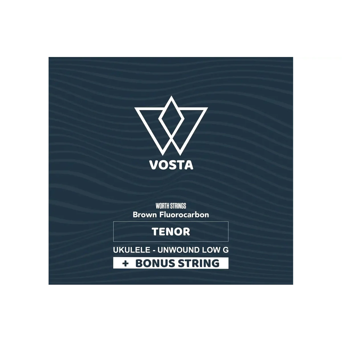 Worth Brown by Vosta Fluorocarbon Tenor Ukulele Strings - Unwound Low G + Wound Low G