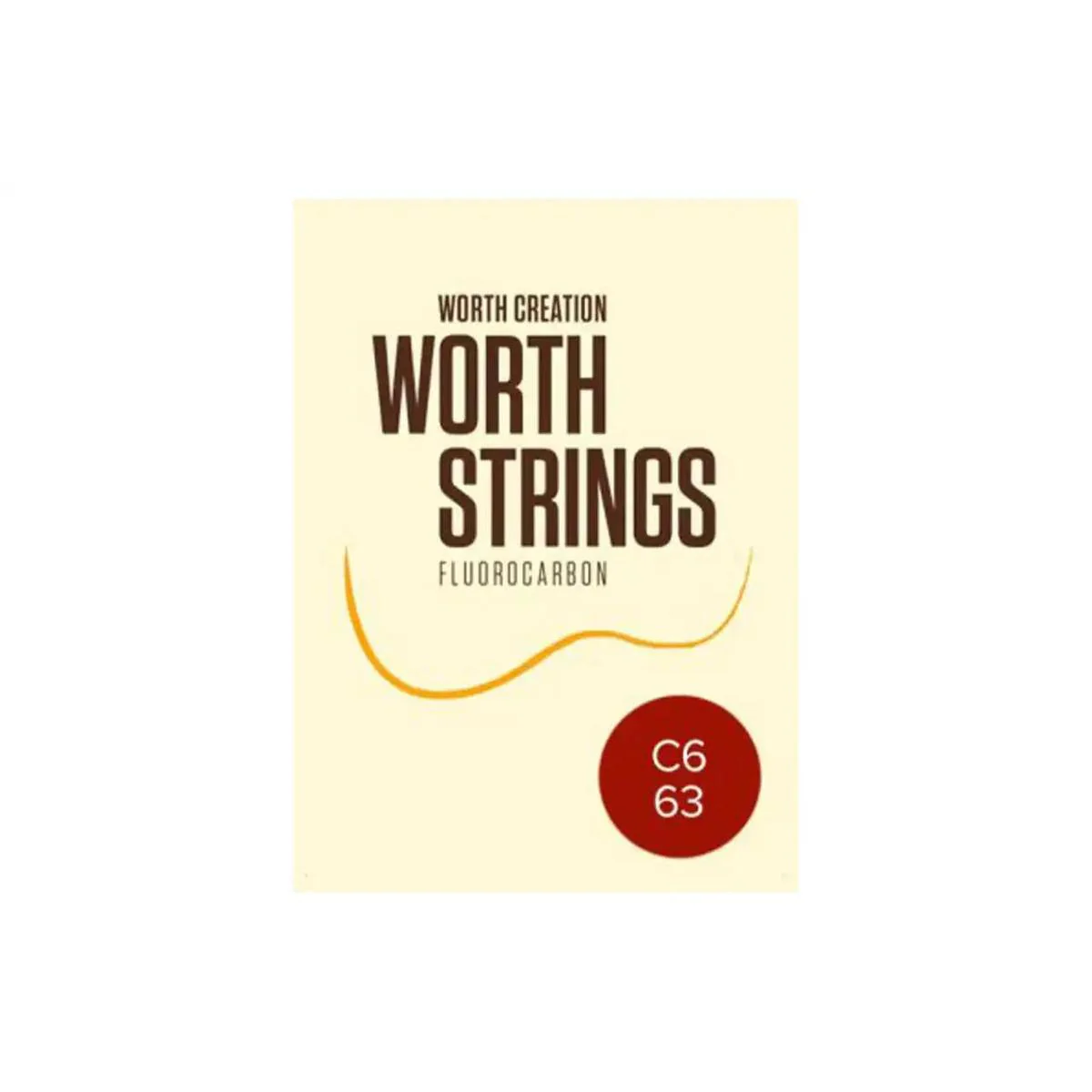 Worth C6-63 Clear Fluorocarbon 6-String Tenor Ukulele Strings (G-C-E-A Tuning) - LOW A & C